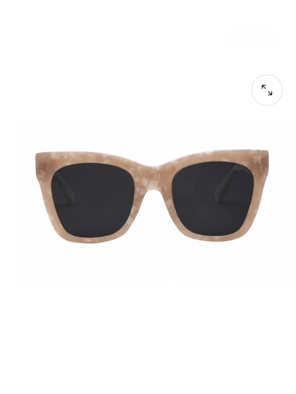 I-SEA Billie Taupe Pink Polarized Sunglasses Retro Round Flair